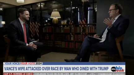 Jon Karl Presses JD Vance on Nick Fuentes' Racist Comments About His Wife: 'A Guy That Dined With Donald Trump'